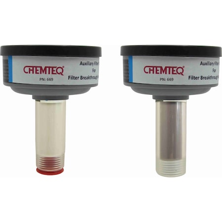 Chemteq Filter Change Indicator with With Auxiliary Filter Trap for Nitrogen Dioxide 669